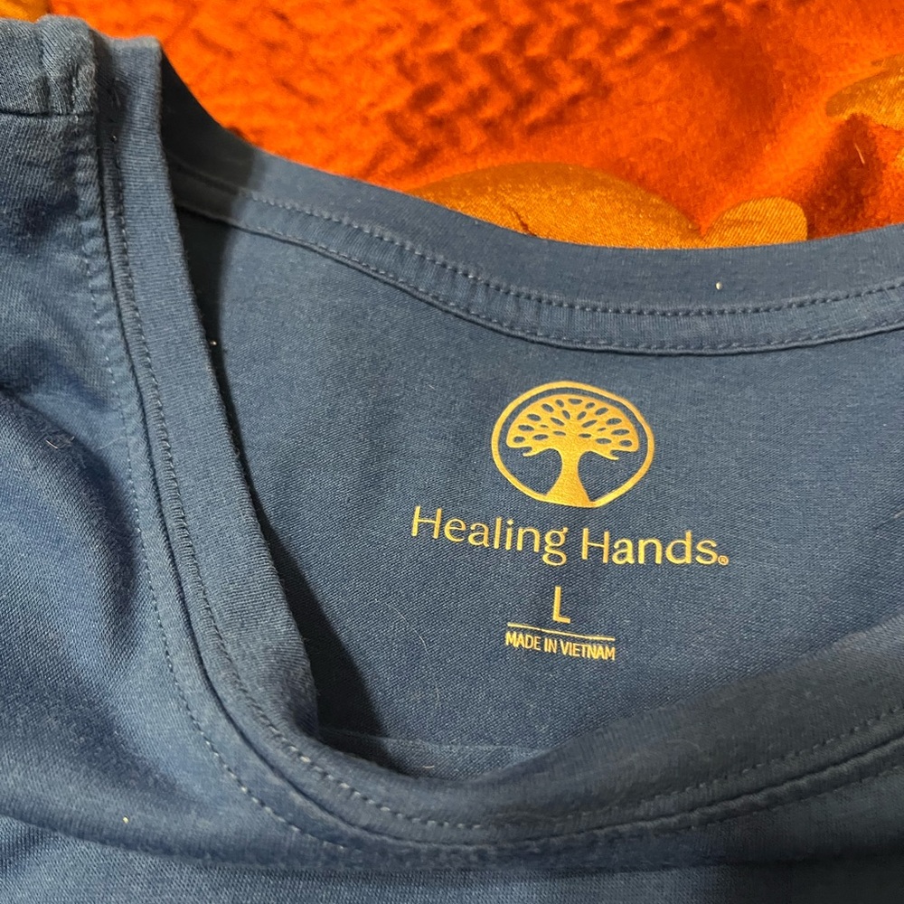 Long sleeve tee shirt for under scrubs